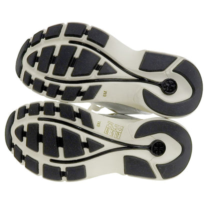 Tory Burch トリーバーチ 美品 グッドラックトレーナー スニーカー シューズ レディース シルバーメタリック 6M シューズ 6 M