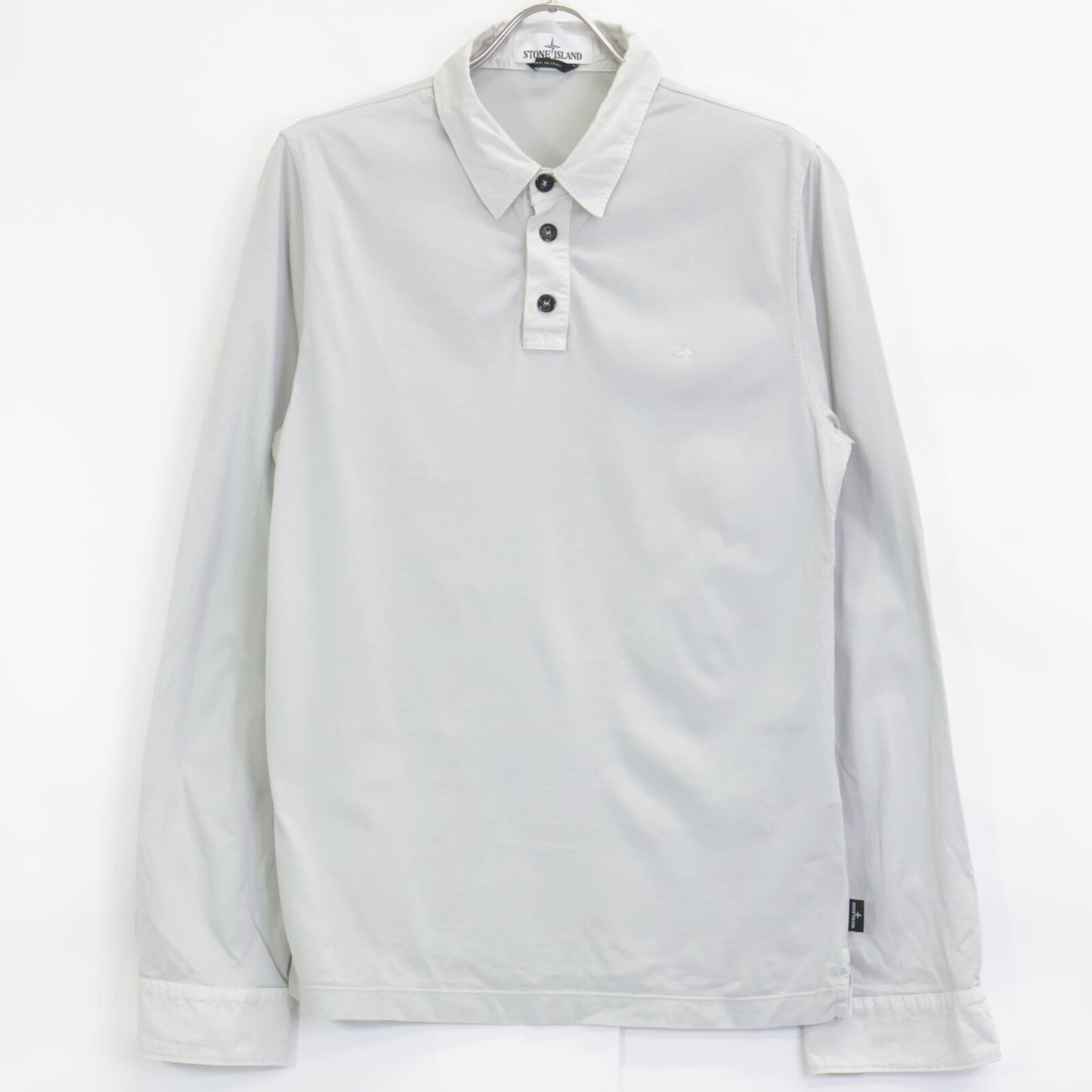 STONE ISLAND ストーンアイランド 【国内正規】661523765 ワンポイント刺繍 ロングスリーブ ポロシャツ/ トップス M