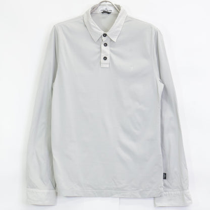 STONE ISLAND ストーンアイランド 【国内正規】661523765 ワンポイント刺繍 ロングスリーブ ポロシャツ/ トップス M