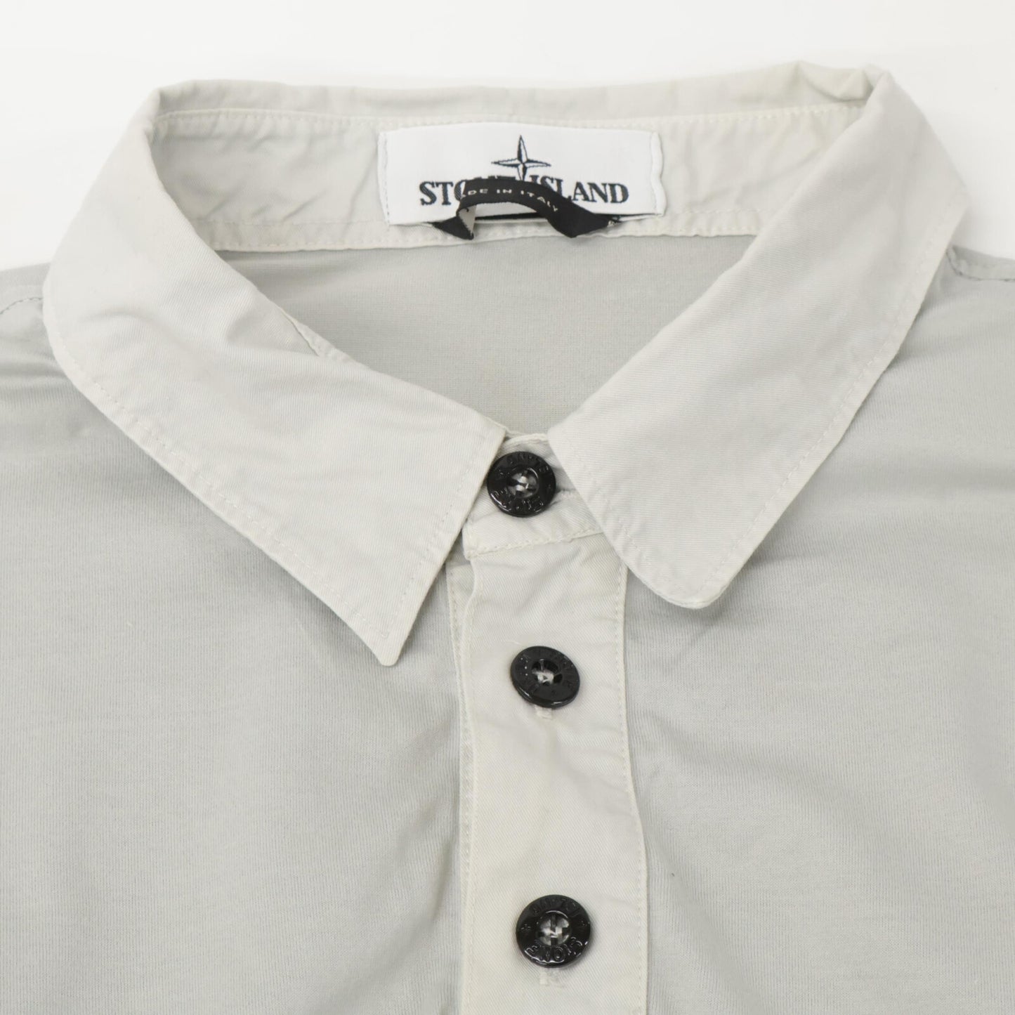 STONE ISLAND ストーンアイランド 【国内正規】661523765 ワンポイント刺繍 ロングスリーブ ポロシャツ/ トップス M