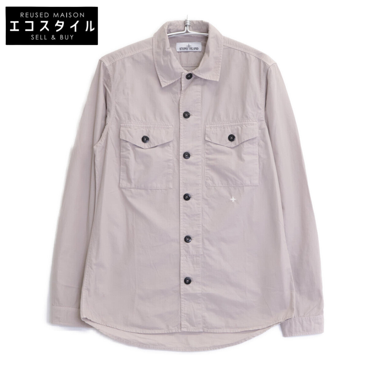 STONE ISLAND ストーンアイランド 671511101 ワンポイント刺繍 シャツ トップス M