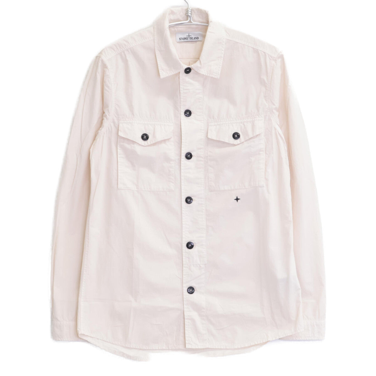 STONE ISLAND ストーンアイランド 671511101 ワンポイント刺繍 シャツ トップス M