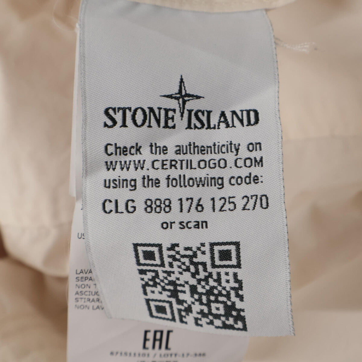 STONE ISLAND ストーンアイランド 671511101 ワンポイント刺繍 シャツ トップス M