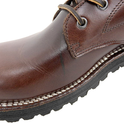 Slow Wear Lion スローウェアライオン プレーンミッドブーツ シューズ メンズ ブラウン 9E OB-8593KS シューズ 9