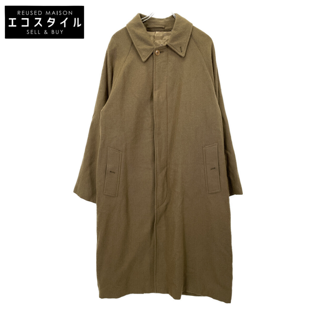 COMOLI コモリ S03-04009 20AW Linen Wool Bal Collar Coat コート 2