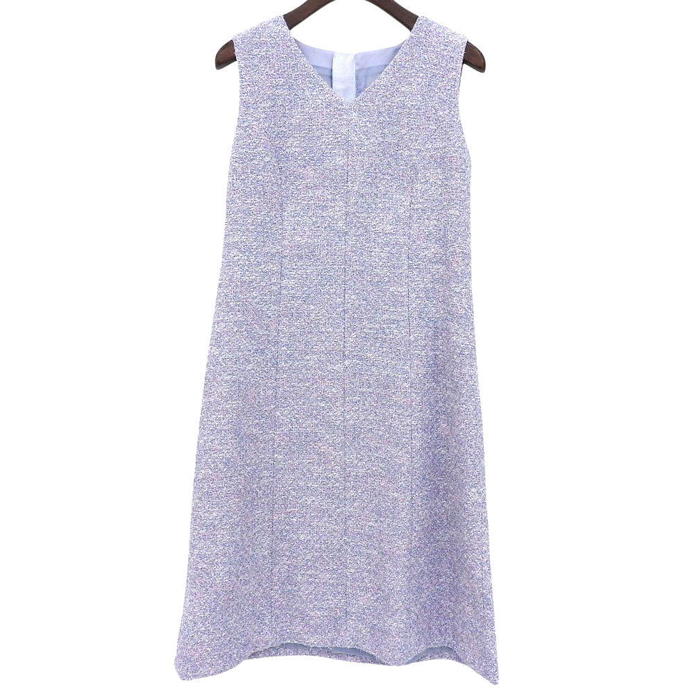ANAYI アナイ メタルシャギーツイード ワンピース レディース パープル系 36 25年製 ワンピース 36