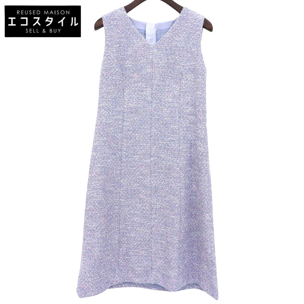 ANAYI アナイ メタルシャギーツイード ワンピース レディース パープル系 36 25年製 ワンピース 36
