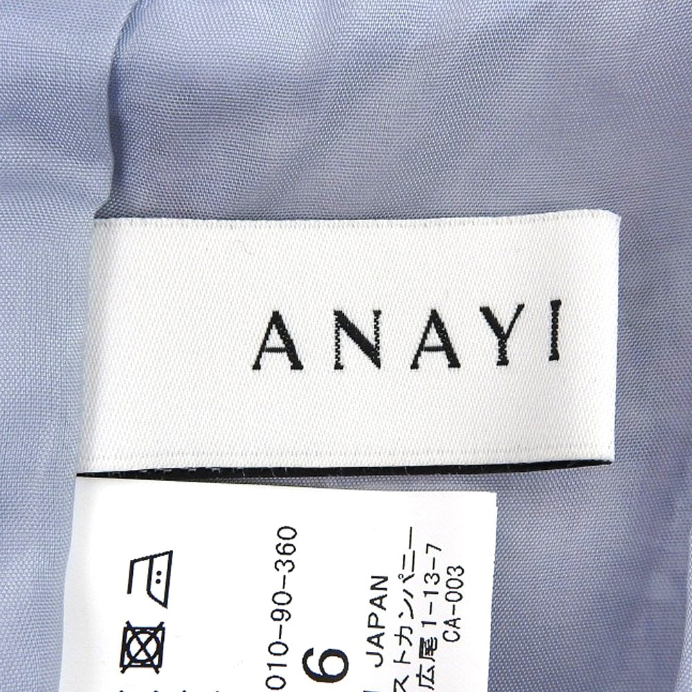 ANAYI アナイ メタルシャギーツイード ワンピース レディース パープル系 36 25年製 ワンピース 36