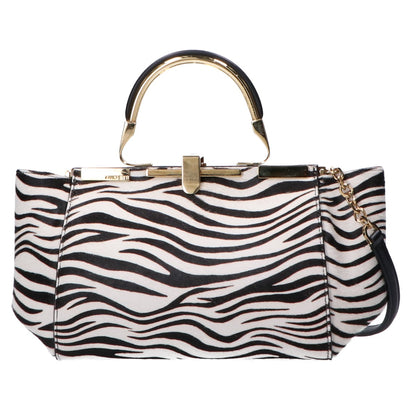 ZANCHETTI ザンケッティ ゼブラ柄 ハラコ 2WAYショルダー ハンドバッグ