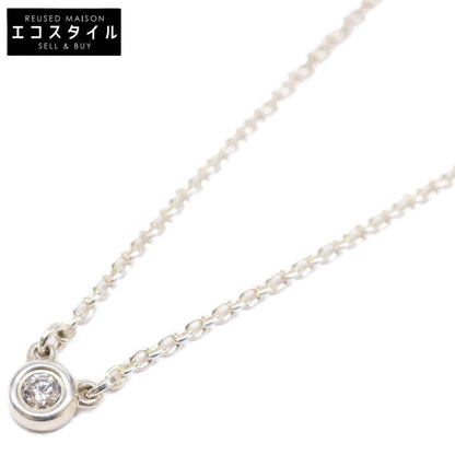 TIFFANY&Co. ティファニー 【美品】AG925 エルサ・ペレッティ ダイヤモンド バイ ザ ヤード シングル ダイヤモンド ペンダント ネックレス