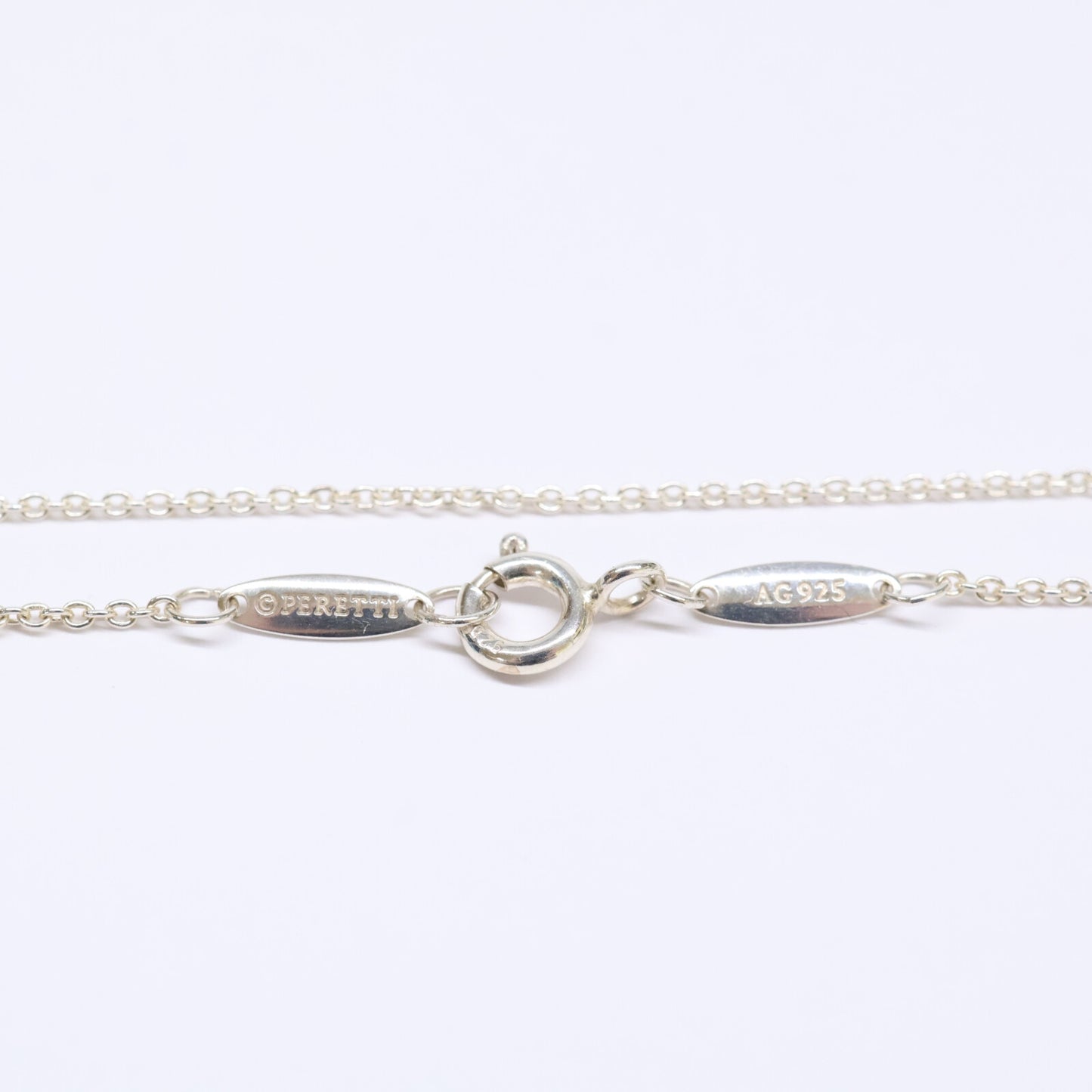 TIFFANY&Co. ティファニー 【美品】AG925 エルサ・ペレッティ ダイヤモンド バイ ザ ヤード シングル ダイヤモンド ペンダント ネックレス