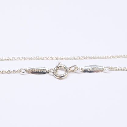 TIFFANY&Co. ティファニー 【美品】AG925 エルサ・ペレッティ ダイヤモンド バイ ザ ヤード シングル ダイヤモンド ペンダント ネックレス