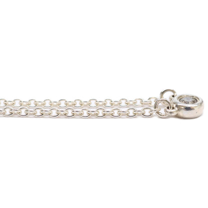 TIFFANY&Co. ティファニー 【美品】AG925 エルサ・ペレッティ ダイヤモンド バイ ザ ヤード シングル ダイヤモンド ペンダント ネックレス