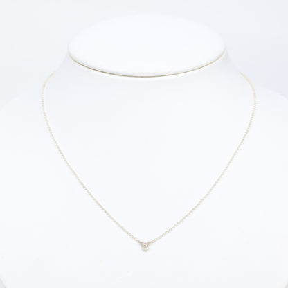 TIFFANY&Co. ティファニー 【美品】AG925 エルサ・ペレッティ ダイヤモンド バイ ザ ヤード シングル ダイヤモンド ペンダント ネックレス