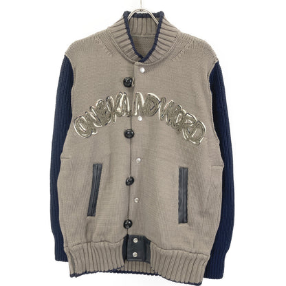 sacai サカイ 23-02985M　ﾌﾞﾗｳﾝ×ﾈｲﾋﾞｰ ｴﾘｯｸﾍｲｽﾞ ｴﾝﾌﾞﾛｲﾀﾞﾘｰﾛｺﾞ ﾆｯﾄ ｼﾞｬｹｯﾄ ジャケット 1