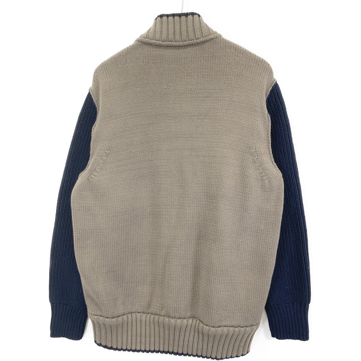 sacai サカイ 23-02985M　ﾌﾞﾗｳﾝ×ﾈｲﾋﾞｰ ｴﾘｯｸﾍｲｽﾞ ｴﾝﾌﾞﾛｲﾀﾞﾘｰﾛｺﾞ ﾆｯﾄ ｼﾞｬｹｯﾄ ジャケット 1