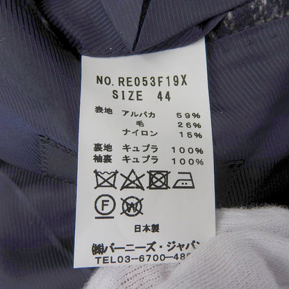 BARNEYS NEWYORK バーニーズニューヨーク 美品 MADISON Ferla アルパカ×ウール タータンチェック ジャケット メンズ ネイビー 44 ジャケット 44