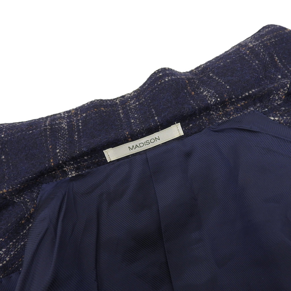 BARNEYS NEWYORK バーニーズニューヨーク 美品 MADISON Ferla アルパカ×ウール タータンチェック ジャケット メンズ ネイビー 44 ジャケット 44