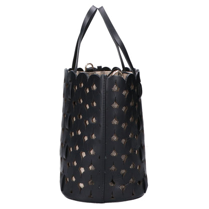 ANITA BILARDI アニタビラルディ カットワーク レザー ハンドバッグ