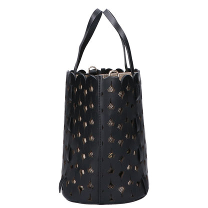 ANITA BILARDI アニタビラルディ カットワーク レザー ハンドバッグ