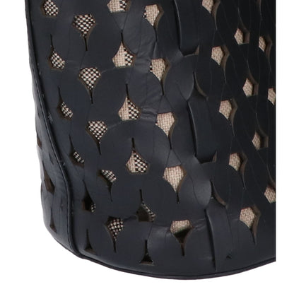 ANITA BILARDI アニタビラルディ カットワーク レザー ハンドバッグ