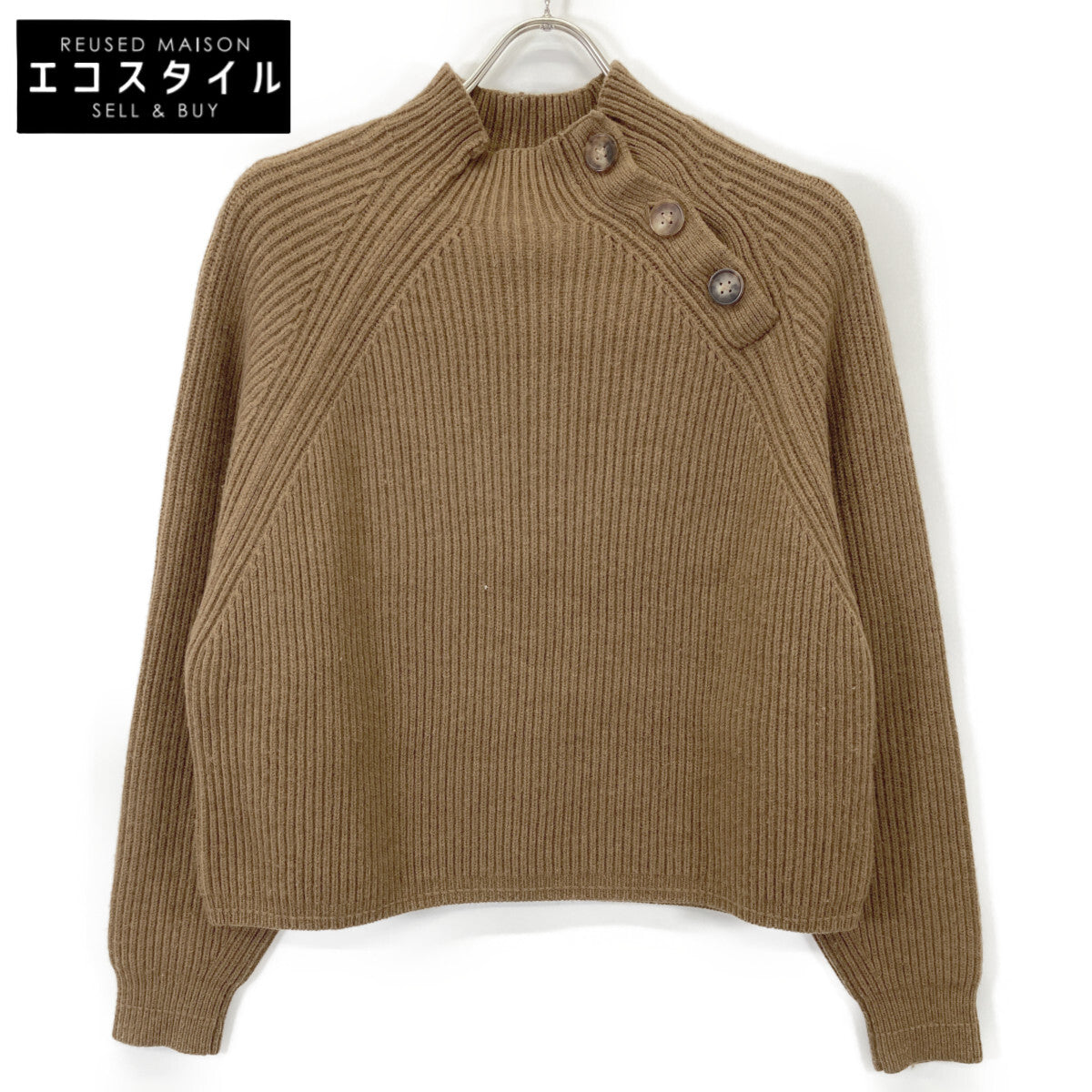 ACNE STUDIOS アクネ ストゥディオズ FN-WN-KNIT000139 ﾌﾞﾗｳﾝ ｳｰﾙ ﾐﾄﾞﾙｹﾞｰｼﾞﾆｯﾄB トップス S