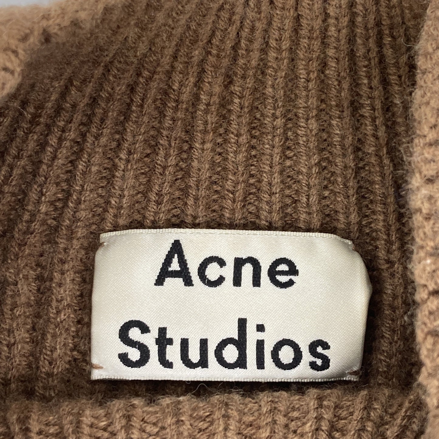 ACNE STUDIOS アクネ ストゥディオズ FN-WN-KNIT000139 ﾌﾞﾗｳﾝ ｳｰﾙ ﾐﾄﾞﾙｹﾞｰｼﾞﾆｯﾄB トップス S