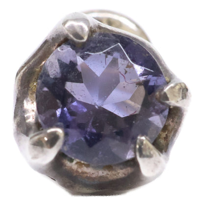 BLOODYMARY ブラッディマリー 925 K18 Nut ナット 木の実 アイオライト 片耳 シングル ピアス