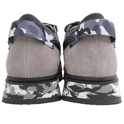 URBAN SUN アーバンサン 未使用 ANDRE ローカットスニーカー カモフラソール スエード シューズ メンズ ブラック×グレー 26.5cm シューズ 41