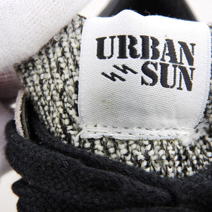 URBAN SUN アーバンサン 未使用 ANDRE ローカットスニーカー カモフラソール スエード シューズ メンズ ブラック×グレー 26.5cm シューズ 41