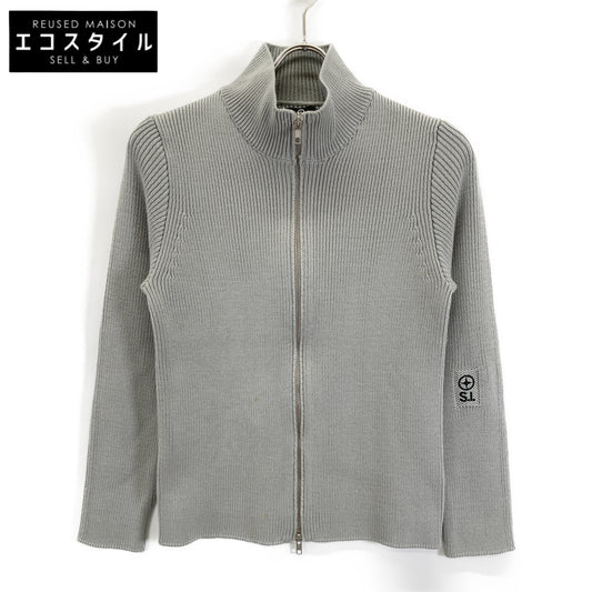 STONE ISLAND ストーンアイランド 45145180 ｸﾞﾚｰ ｼﾞｯﾌﾟｱｯﾌﾟ ﾆｯﾄ トップス Ｓ