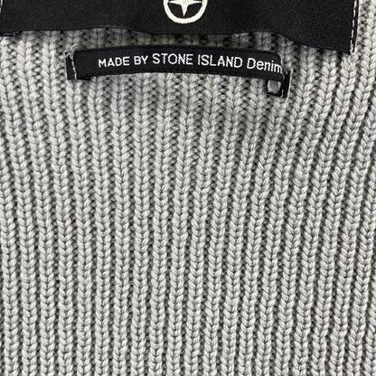 STONE ISLAND ストーンアイランド 45145180 ｸﾞﾚｰ ｼﾞｯﾌﾟｱｯﾌﾟ ﾆｯﾄ トップス Ｓ