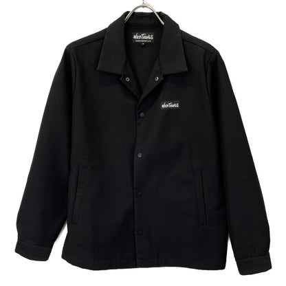 WILD THINGS ワイルドシングス ﾌﾞﾗｯｸ ﾎﾟﾘｴｽﾃﾙ ｺｰﾁｼﾞｬｹｯﾄ ジャケット S