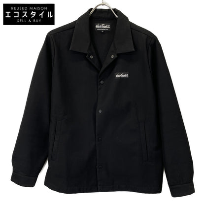 WILD THINGS ワイルドシングス ﾌﾞﾗｯｸ ﾎﾟﾘｴｽﾃﾙ ｺｰﾁｼﾞｬｹｯﾄ ジャケット S