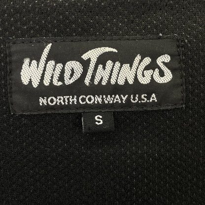 WILD THINGS ワイルドシングス ﾌﾞﾗｯｸ ﾎﾟﾘｴｽﾃﾙ ｺｰﾁｼﾞｬｹｯﾄ ジャケット S