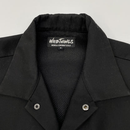 WILD THINGS ワイルドシングス ﾌﾞﾗｯｸ ﾎﾟﾘｴｽﾃﾙ ｺｰﾁｼﾞｬｹｯﾄ ジャケット S
