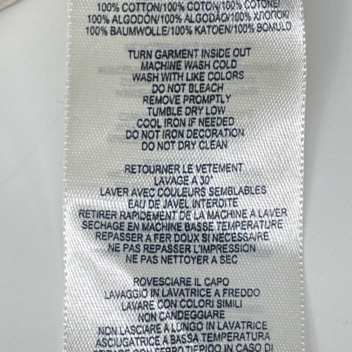 RRL ダブルアールエル ﾎﾜｲﾄ ﾛｺﾞ ﾌﾟﾘﾝﾄ Tｼｬﾂ トップス M