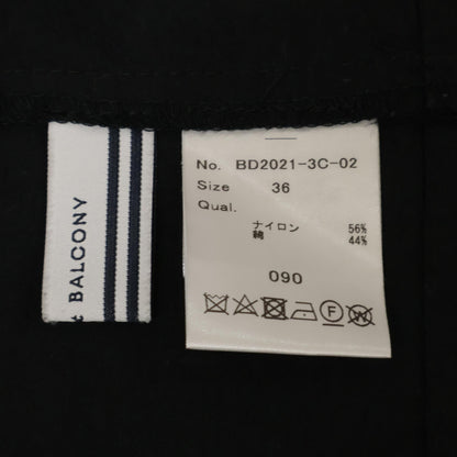 BORDERS at BALCONY ボーダーズアットバルコニー BD2021-3C-02 ナイロン サブリナ ブラウス トップス 36