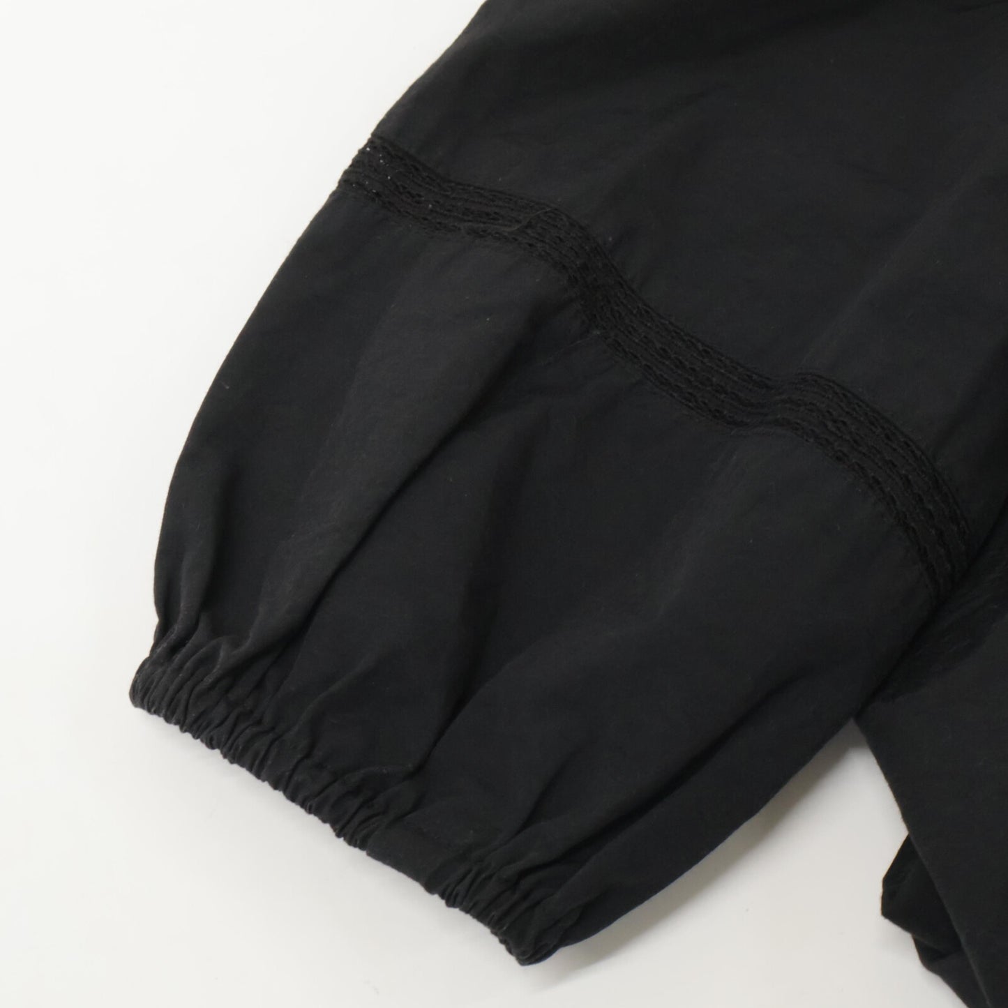 BORDERS at BALCONY ボーダーズアットバルコニー BD2021-3C-02 ナイロン サブリナ ブラウス トップス 36