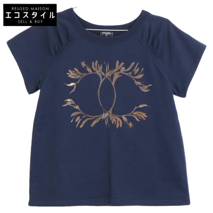 CHANEL シャネル P57840K07626 ココマークプリント スウェットTシャツ トップス S