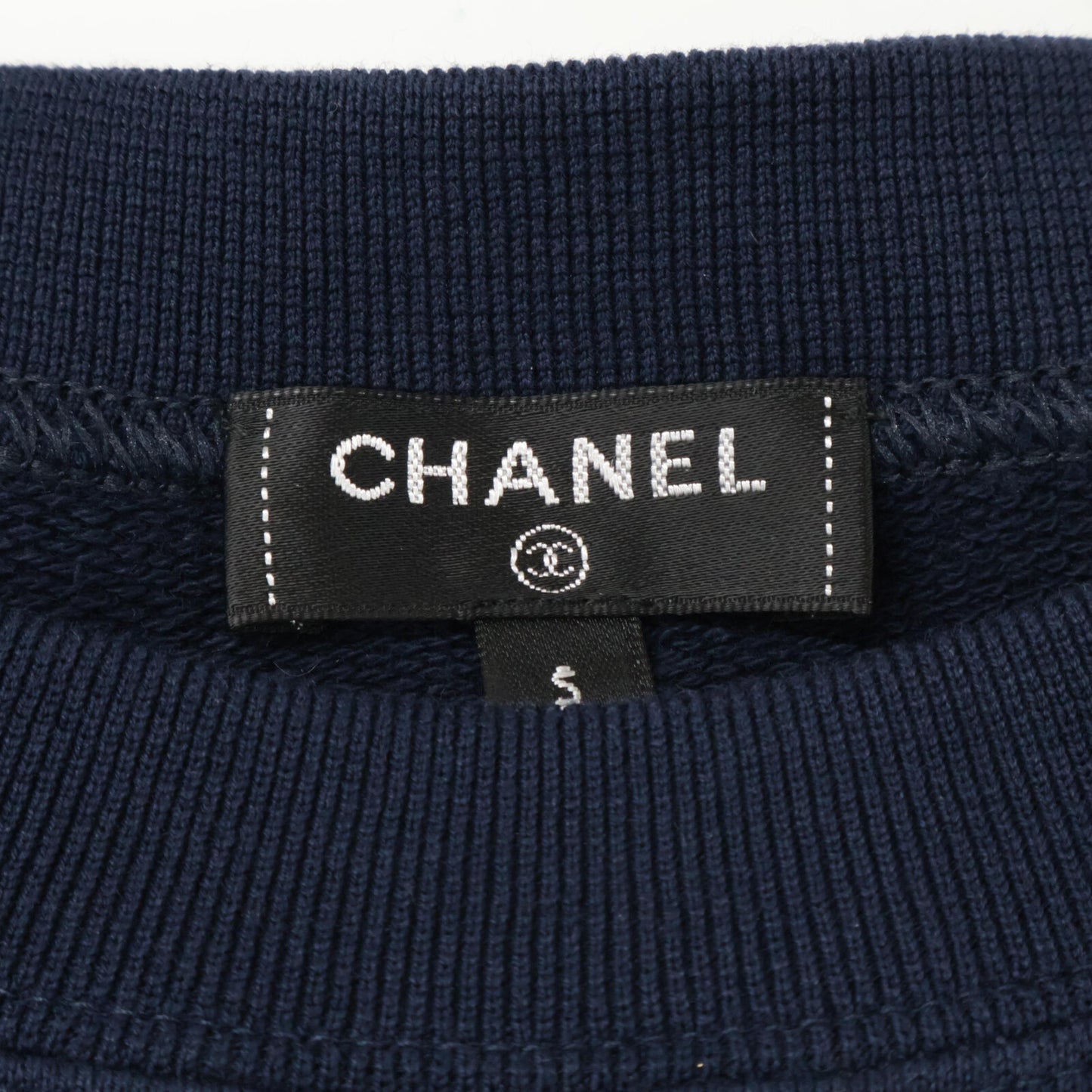 CHANEL シャネル P57840K07626 ココマークプリント スウェットTシャツ トップス S