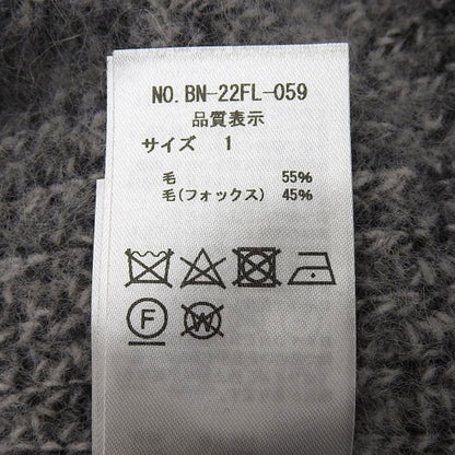 BATONER バトナー フォックスウール クルーネック セーター トップス レディース グレー 1 トップス 1