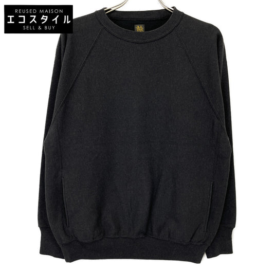 BATONER バトナー BN-25FM-030 ﾁｬｺｰﾙ ﾒﾗﾝｼﾞｪｶﾗｰ ｼﾞｬﾝﾍﾞﾙｶ裏毛 ｸﾙｰﾈｯｸ トップス 1