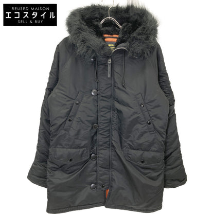 ALPHA INDUSTRIES アルファインダストリーズ ﾌﾞﾗｯｸ N-3B ﾌﾗｲﾄｼﾞｬｹｯﾄ コート M