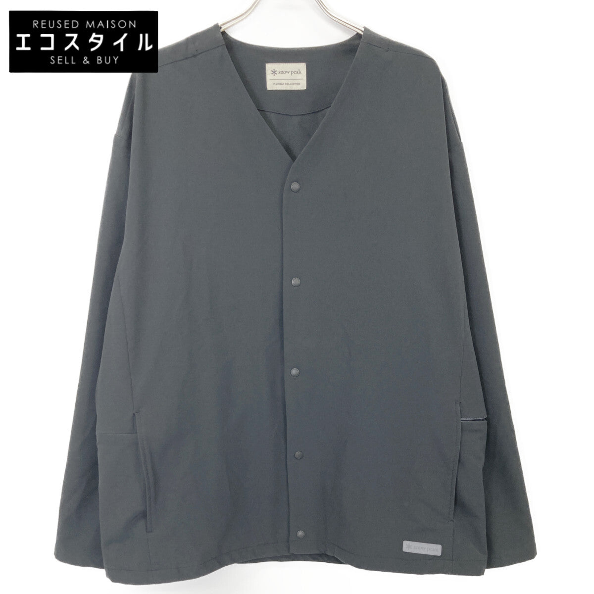 snowpeak スノーピーク AL-JK-22SU701 ﾌﾞﾗｯｸ ﾅｲﾛﾝ ｱｳﾄﾄﾞｱ ｼﾞｬｹｯﾄｶｰﾃﾞｨｶﾞﾝ コート XL