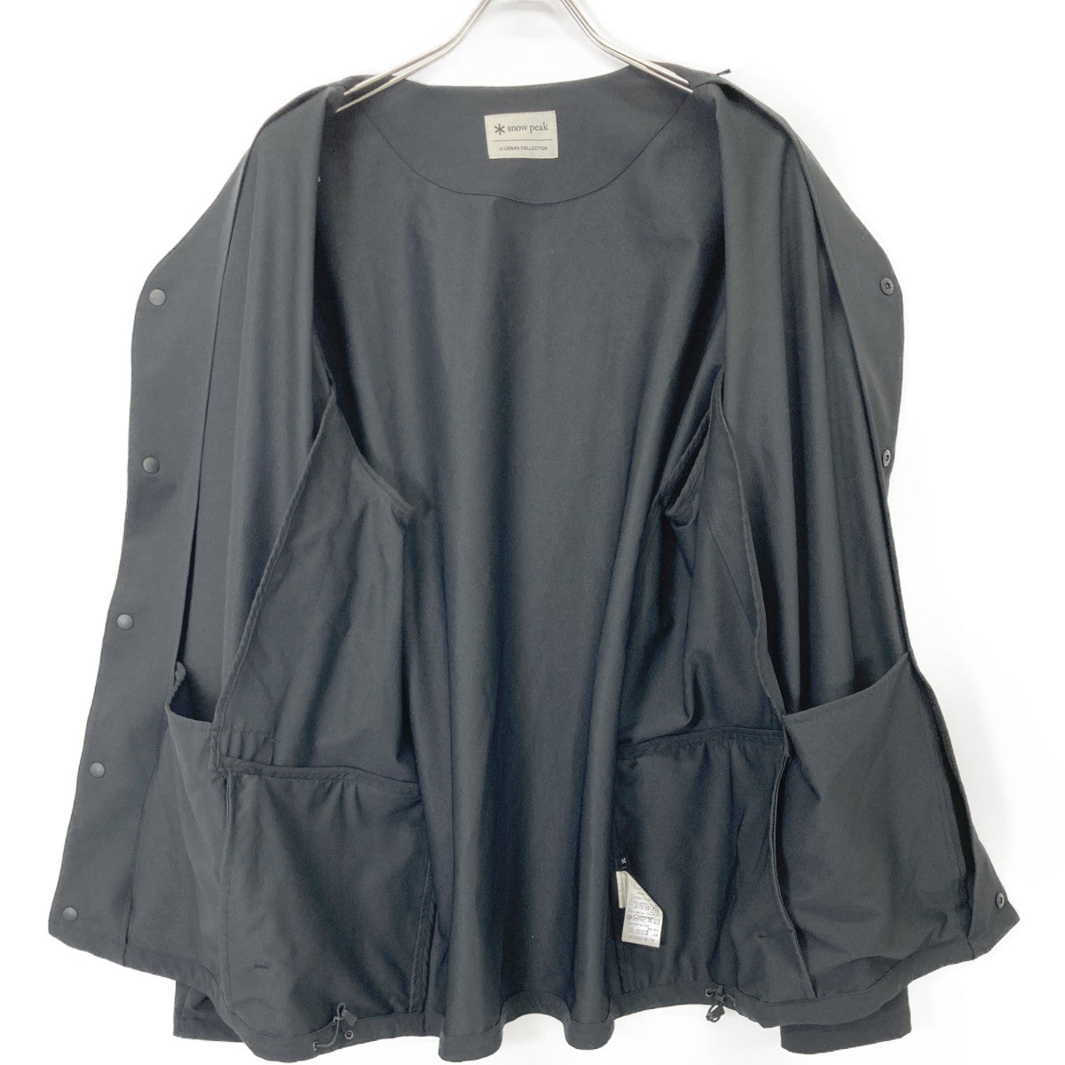 snowpeak スノーピーク AL-JK-22SU701 ﾌﾞﾗｯｸ ﾅｲﾛﾝ ｱｳﾄﾄﾞｱ ｼﾞｬｹｯﾄｶｰﾃﾞｨｶﾞﾝ コート XL