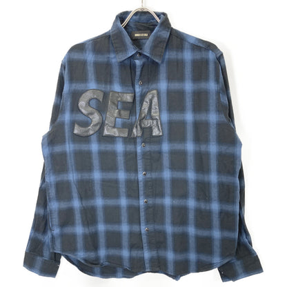 WIND AND SEA ウィンダンシー ﾌﾞﾙｰﾈﾙｼｬﾂ トップス L