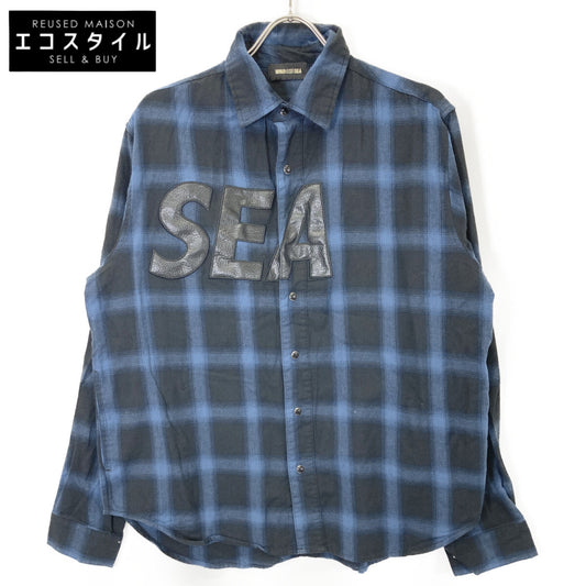 WIND AND SEA ウィンダンシー ﾌﾞﾙｰﾈﾙｼｬﾂ トップス L