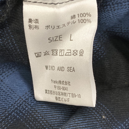 WIND AND SEA ウィンダンシー ﾌﾞﾙｰﾈﾙｼｬﾂ トップス L