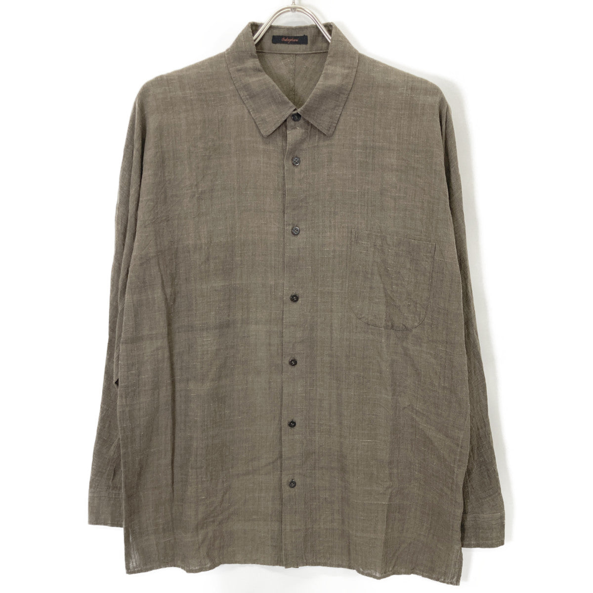 Babaghuri ババグーリ ﾌﾞﾗｳﾝ ｺｯﾄﾝ ｶﾗｰｼｬﾂ トップス 表記なし